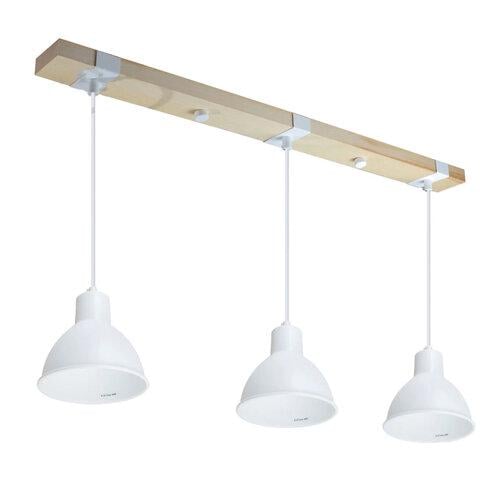 Підвісний світильник ETRON 1-EDR-8003 Scandinavian E27 3x40 Вт Натуральний/Білий (80502) - фото 2 Підвісний світильник ETRON 1-EDR-8003 Scandinavian E27 3x40 Вт Натуральний/Білий (80502) - фото 2