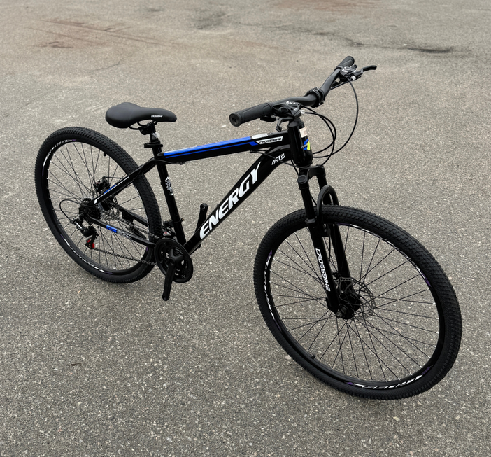 Велосипед CrossBike 29" Energy 2025 Рама 21" Black/Blue