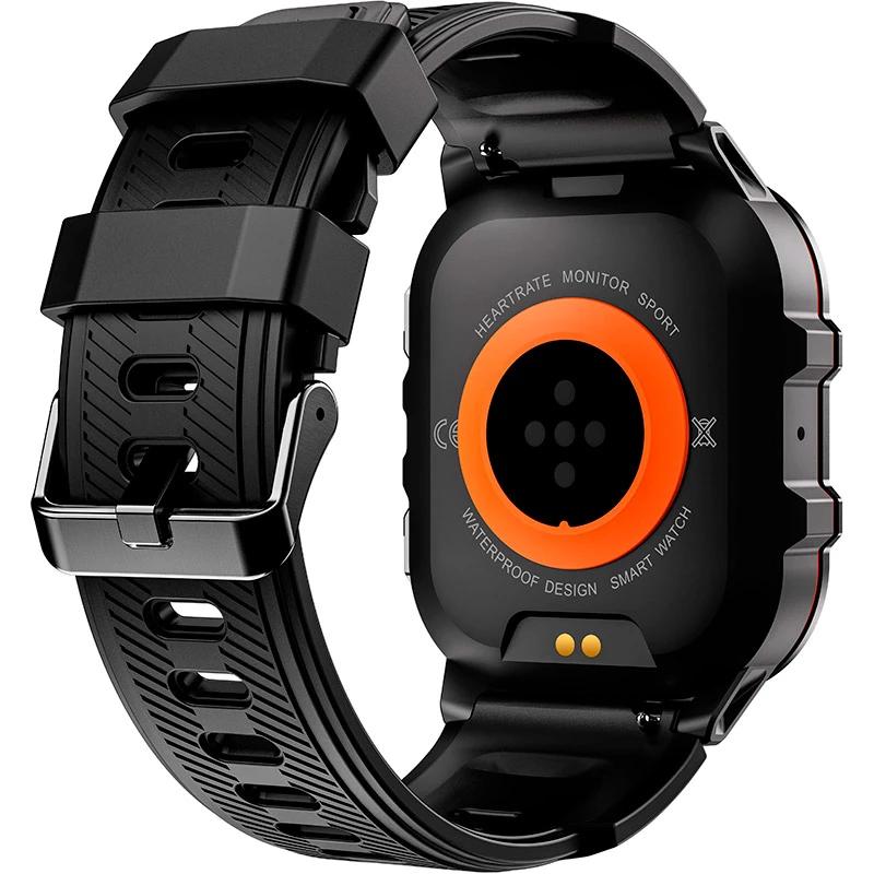 Смарт-годинник Oukitel BT20 1,96" 350 mAh Black/Orange (6931940742177) - фото 8 Смарт-годинник Oukitel BT20 1,96" 350 mAh Black/Orange (6931940742177) - фото 8