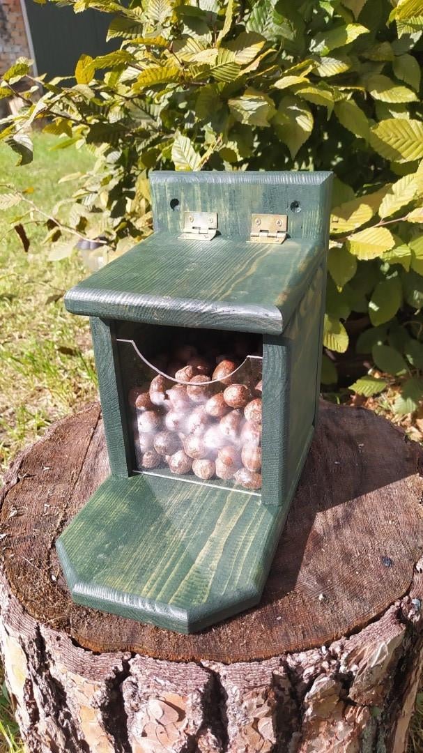 Кормушка для белок Сюрприз из древесины Оликовый 27х25х16 см - фото 2 Кормушка для белок Сюрприз из древесины Оликовый 27х25х16 см - фото 2