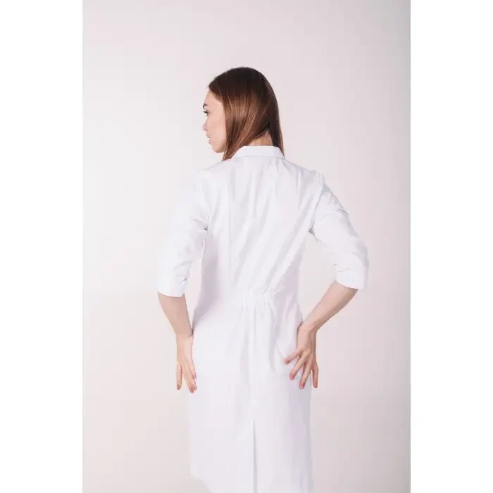 Халат котоновий TopLine Арізона рукав 3/4 р. 44 Білий (12820-01-03-(44) - фото 3