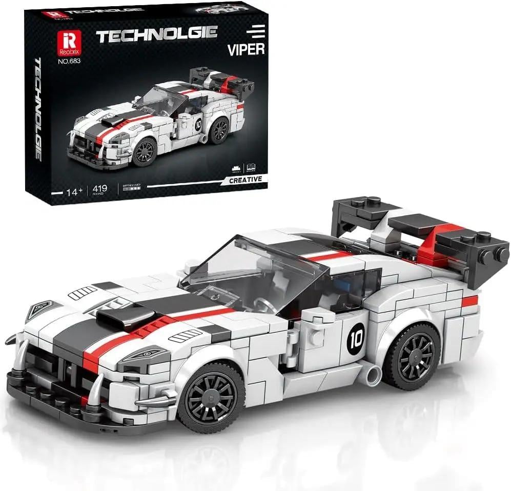 Конструктор REOBRIX Technologie автомобиль Dodge Viper для ребят 419 дет. - фото 2 Конструктор REOBRIX Technologie автомобиль Dodge Viper для ребят 419 дет. - фото 2