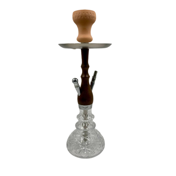 Кальян Jaamboo Wookah Little комплект дерево/резная колба Коричневый
