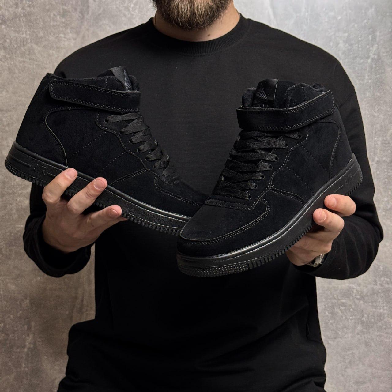 Кросівки чоловічі зимові із замші повсякденні Stilli р. 42 27 см Чорний (MW5011 42) - фото 4 Кросівки чоловічі зимові із замші повсякденні Stilli р. 42 27 см Чорний (MW5011 42) - фото 4