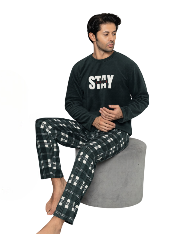 Піжама тепла чоловіча флісова SNC Collection 20622k XL Зелений (20622)