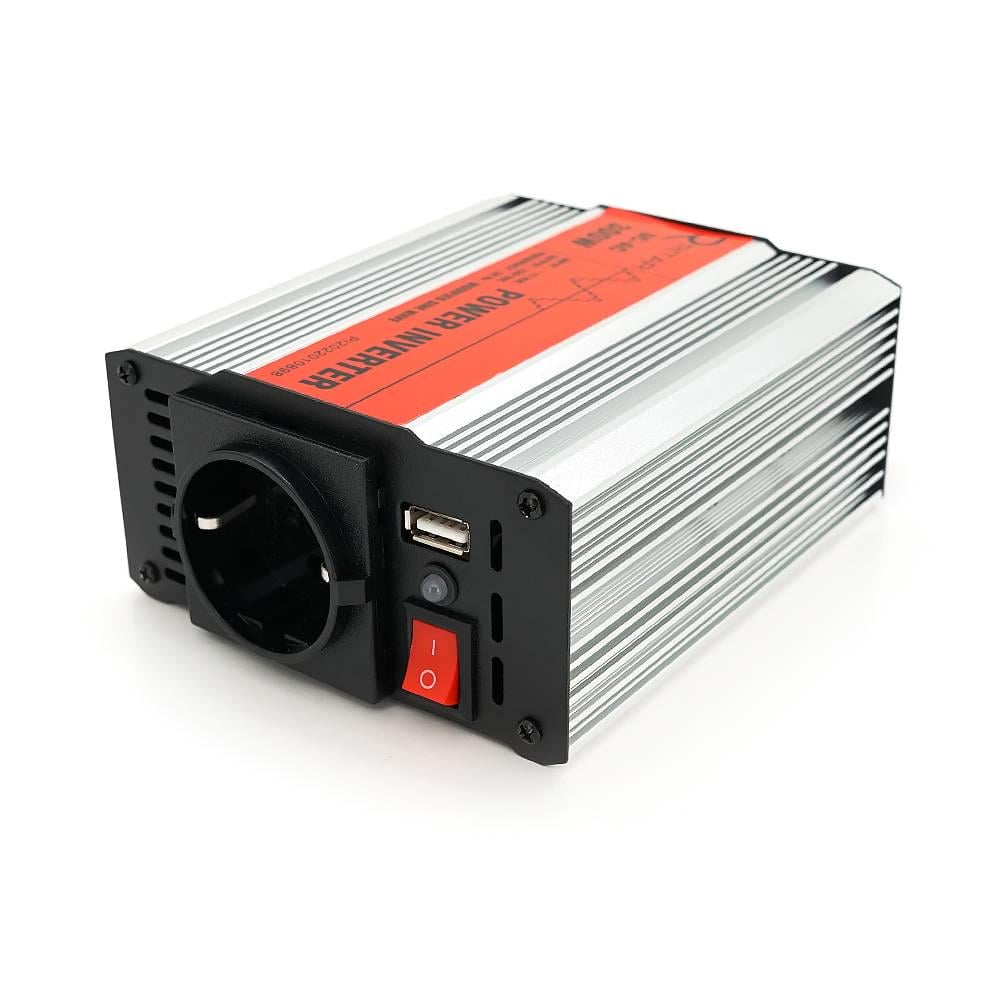 Інвертор напруги Ritar RSX-300 12V/220V 300W з апроксимувати синусоїдою 1xShuko 1xUSB клемні дроти BOX Q20 (28088)