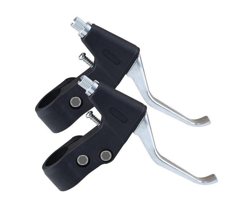 Ручки гальмівні для велосипеда права и ліва напів-алюмінієва Ручки гальмівні для велосипеда права и ліва напів-алюмінієва