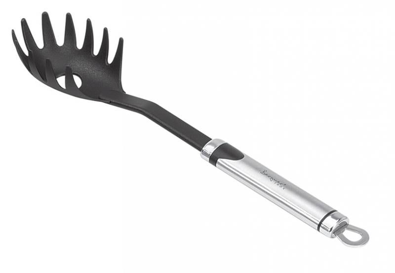 Ложка для спагетті Bergner 32 см нейлонова з ручкою з нержавіючої сталі (BG-3063)