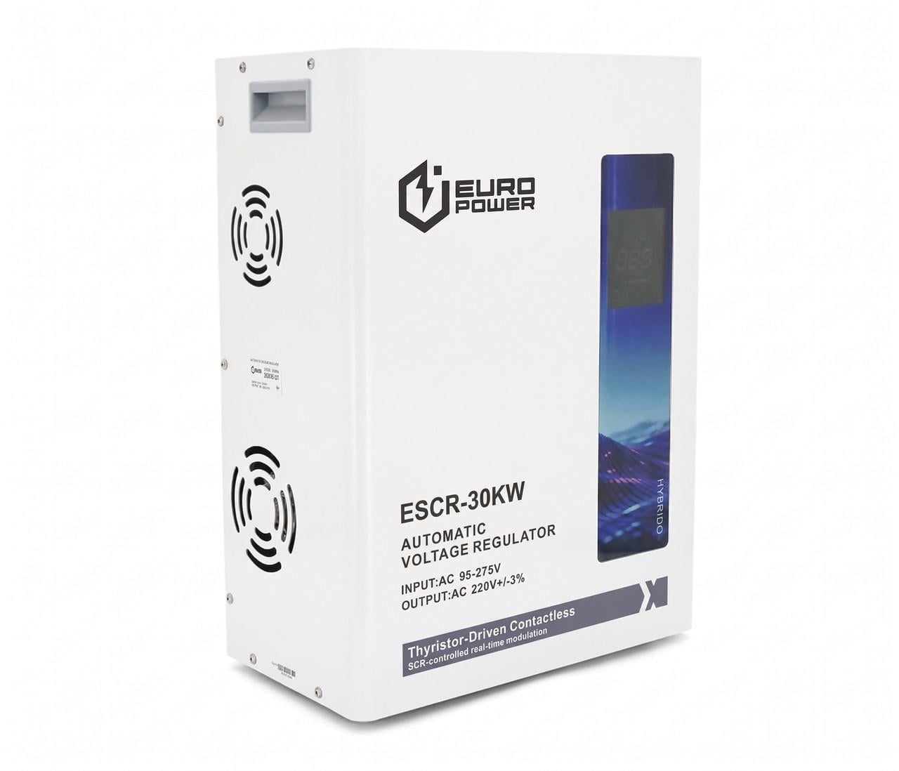 Стабилизатор напряжения тиристорный Europower ESCR-30KW LCD (3214814998)