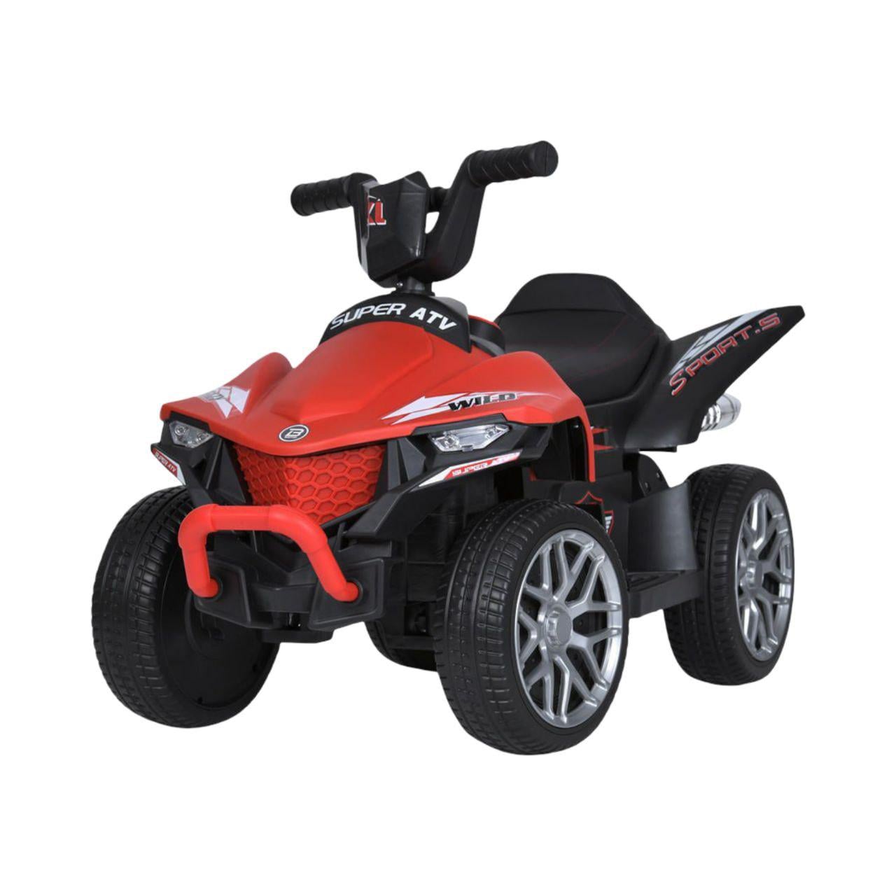 Детский квадроцикл Bambi Racer M 5730ELR-3 на 2 мотора/колеса EVA/кожаное сиденье Красный (33310108)