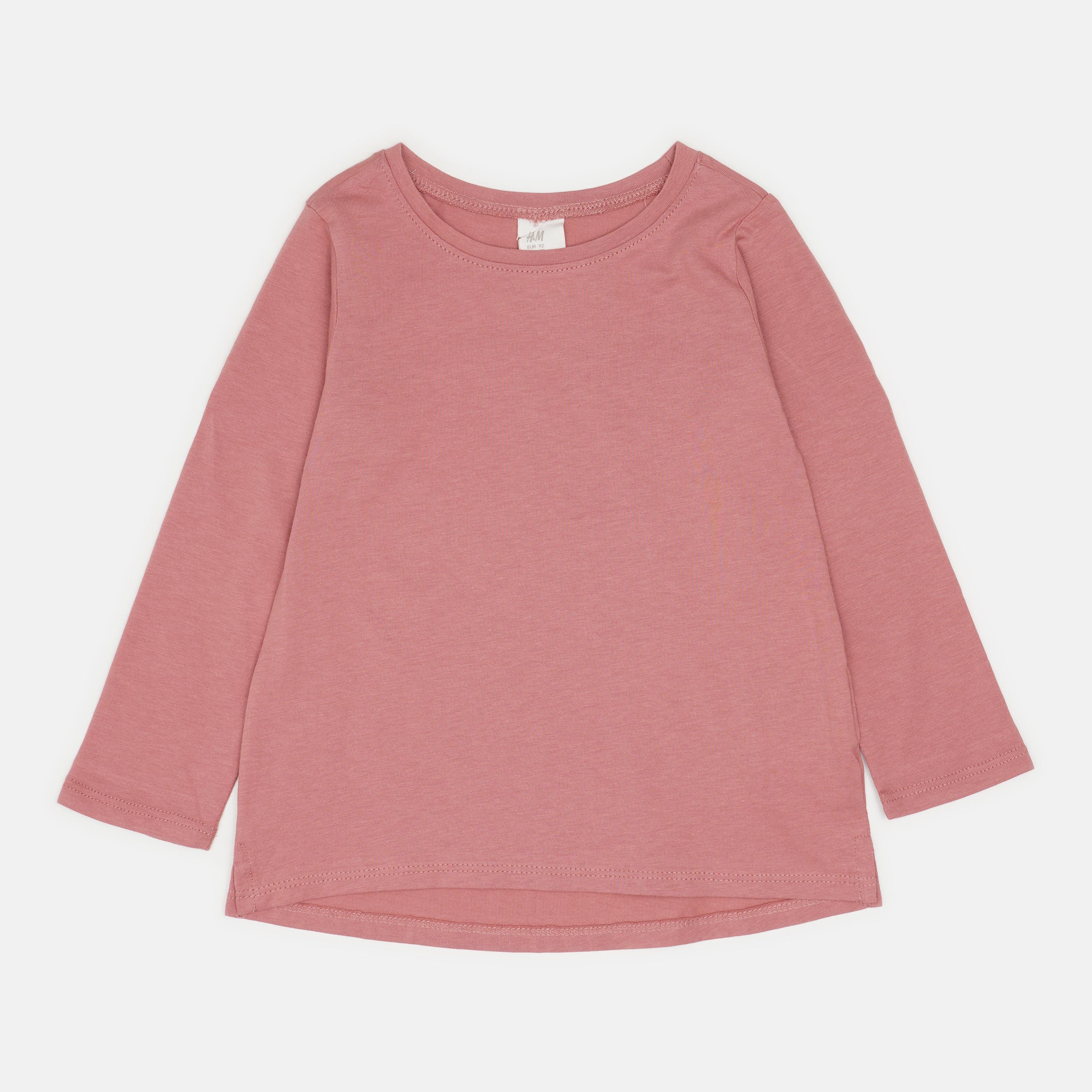 Лонгслів H&M 92 см Рожевий/Пудровий (21068886352)