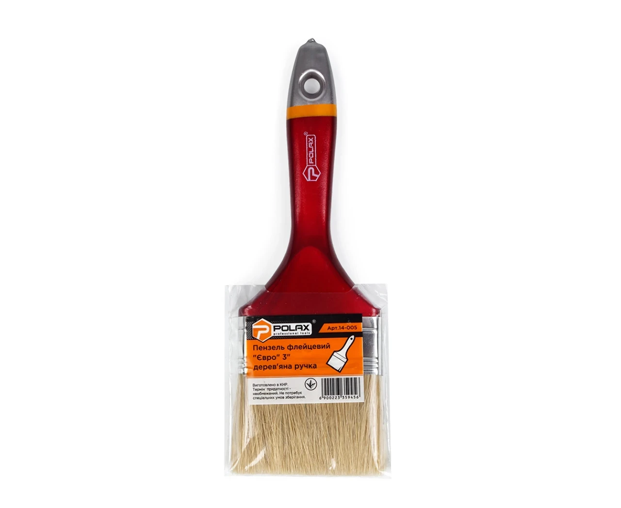 Кисть флейцевая Евро 3" деревянная ручка смешанный ворс (2427948686) - фото 2 Кисть флейцевая Евро 3" деревянная ручка смешанный ворс (2427948686) - фото 2