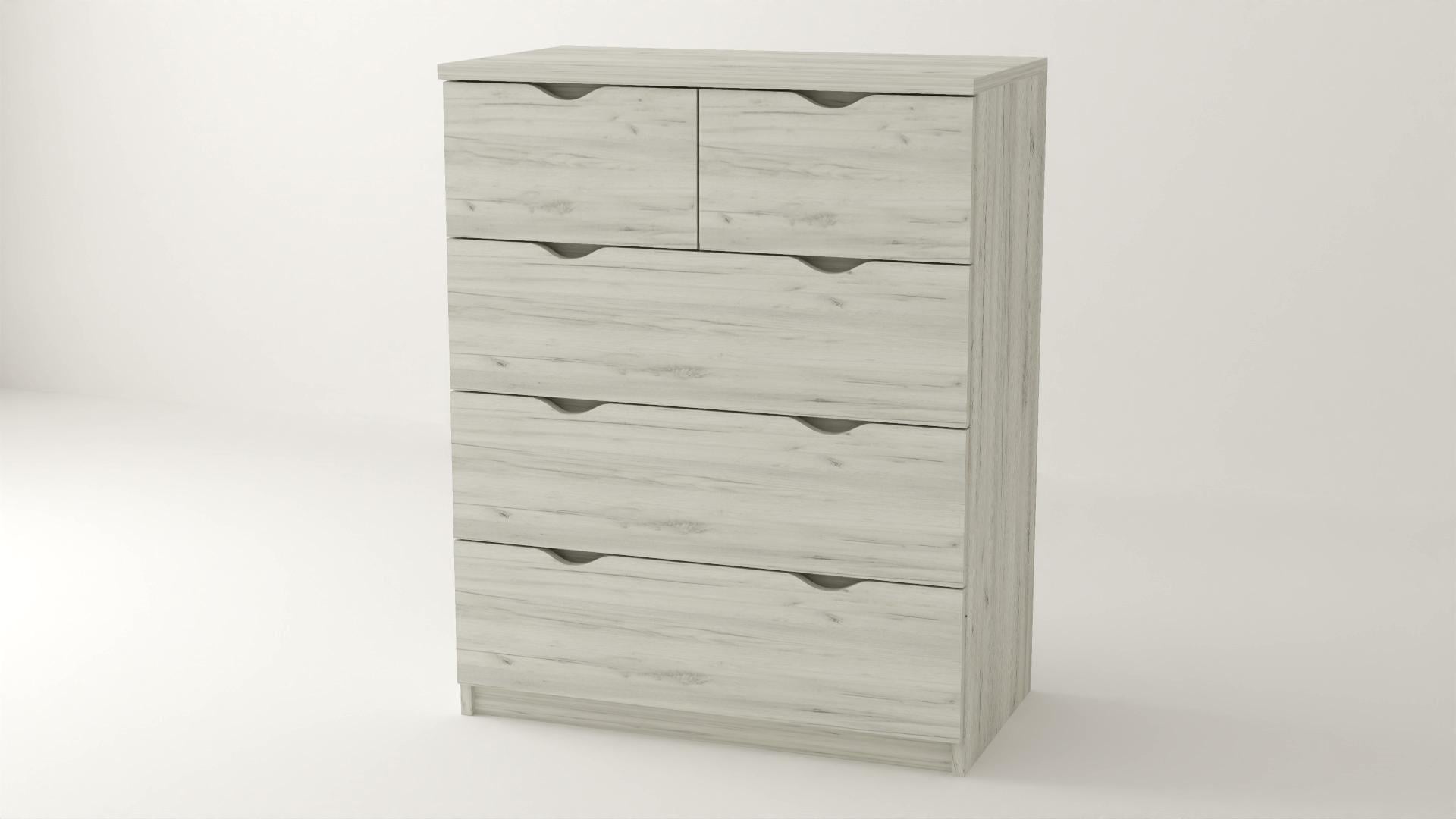 Комод Алекса ВК-50 75х45х100 см Дуб крафт белый