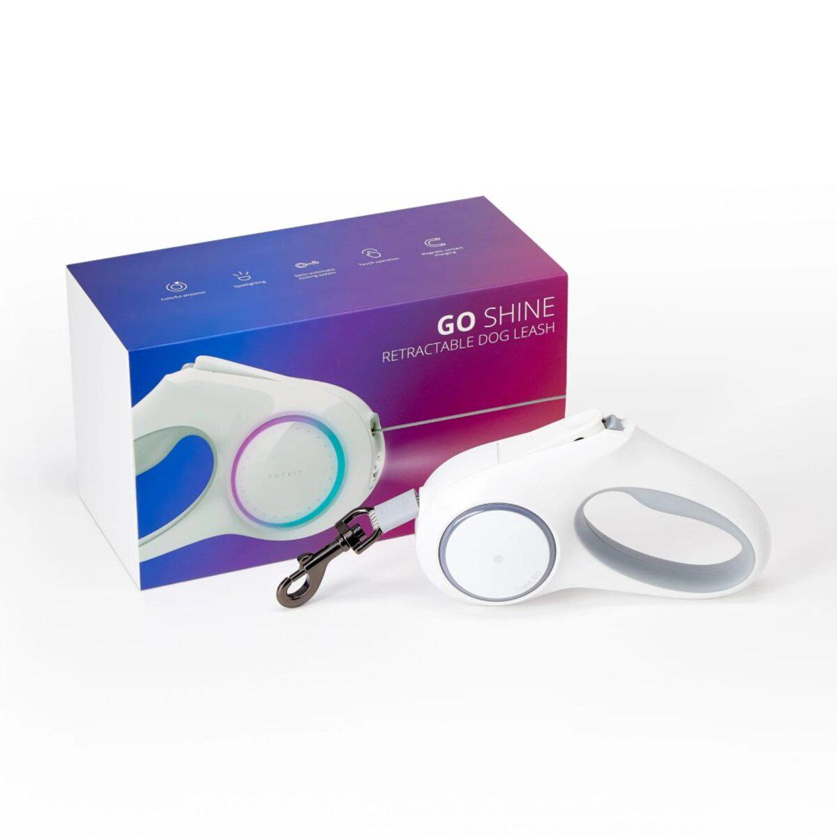 Поводок-рулетка для собак PETKIT Go Shine P2101 LED 2.8 м Белый (30220899) - фото 6