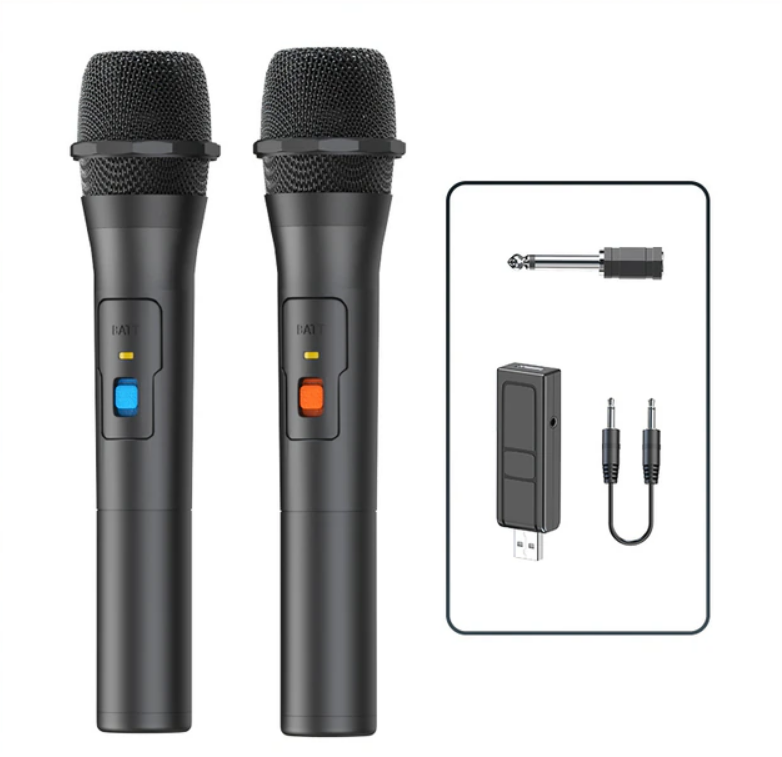 Караоке система беспроводная V16U-2 на два микрофона (1858991233) - фото 3