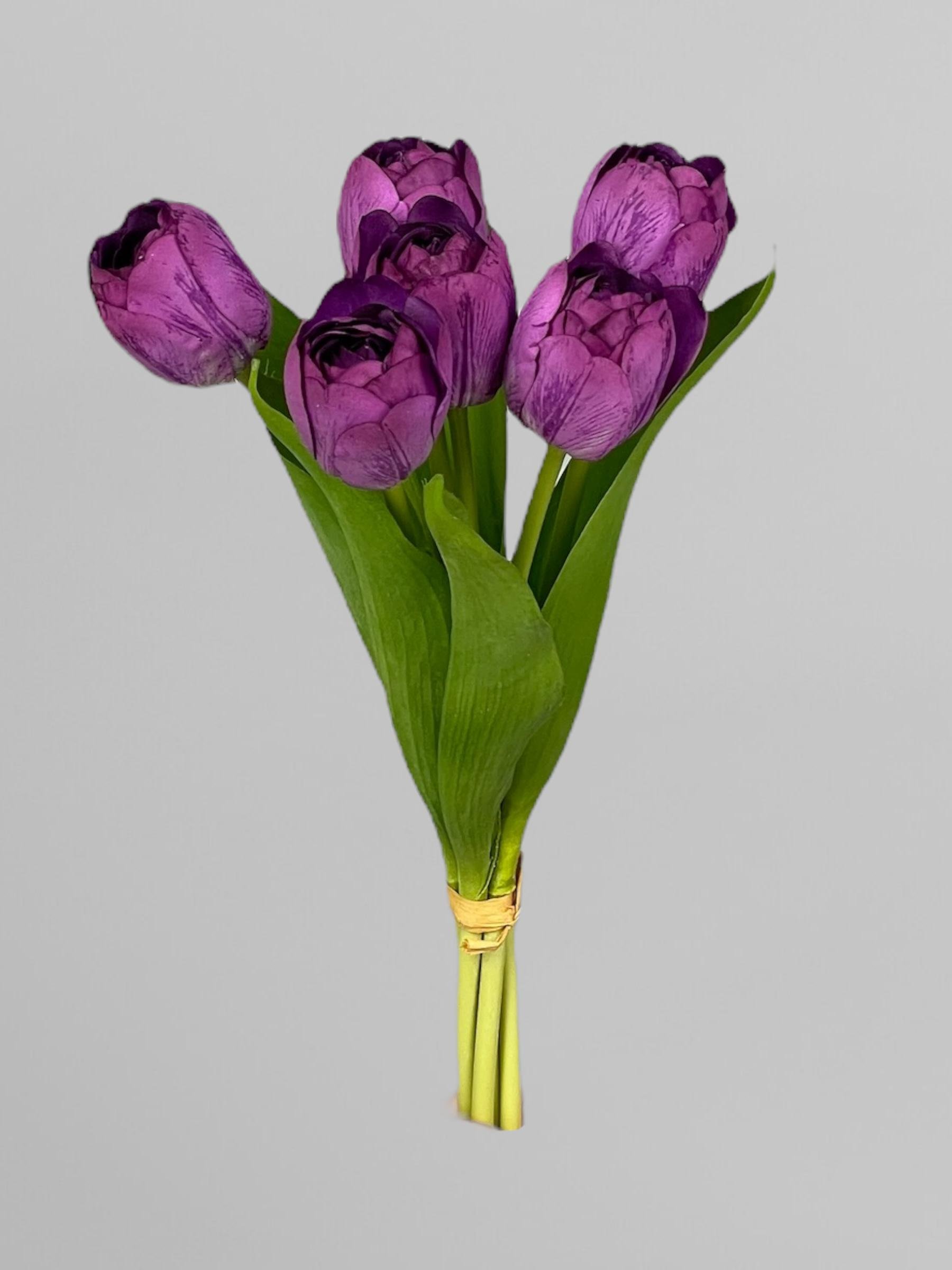 Искусственный букет тюльпанов 6 шт. 35 см Фиолетовый (К07069) Искусственный букет тюльпанов 6 шт. 35 см Фиолетовый (К07069)