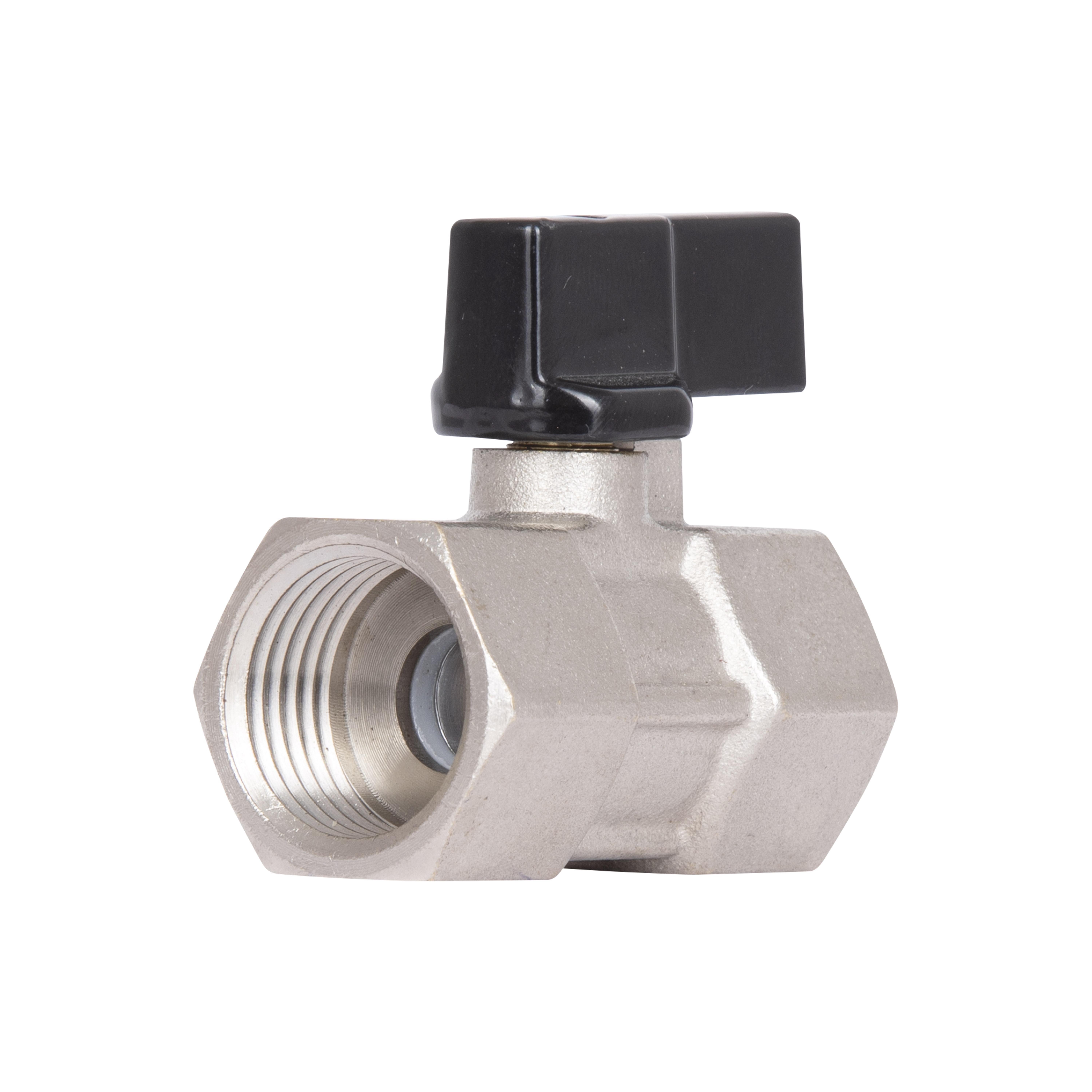 Кран шаровой мини Thermo Alliance Forte 1/2"ВВ прямой полубабочка (SF265W15)