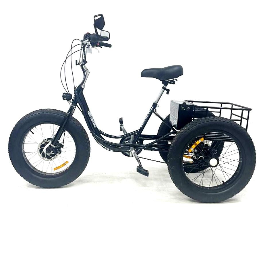 Электровелосипед трехколесный TIRAS Helper FAT Low 2020 48V/500W 24Ah Черный