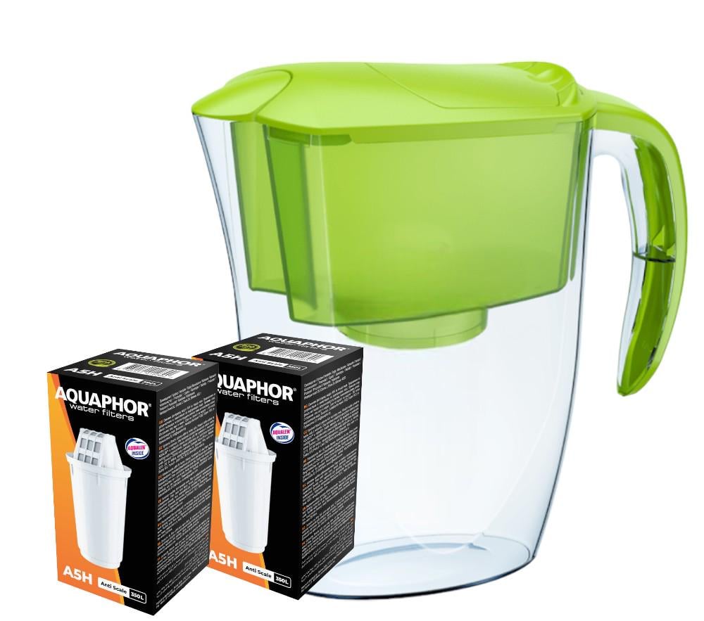 Фільтр-глечик Аквафор Смайл з двома модулями А5Н Салатовий