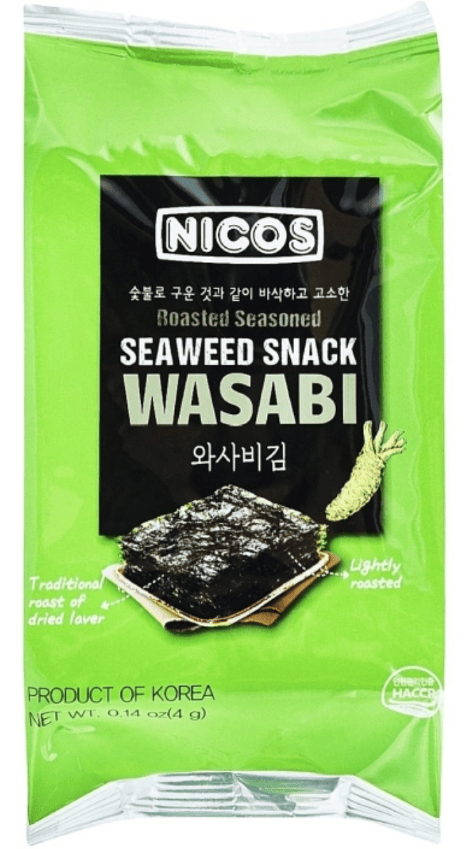 Чипсы из морских водорослей Nicos Seaweed Snack Wasabi 4 г (2687043811) Чипсы из морских водорослей Nicos Seaweed Snack Wasabi 4 г (2687043811)