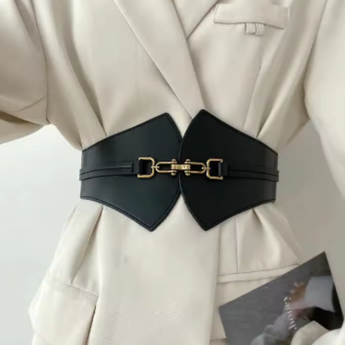 Корсет-ремень женский широкий на рубашку Черный