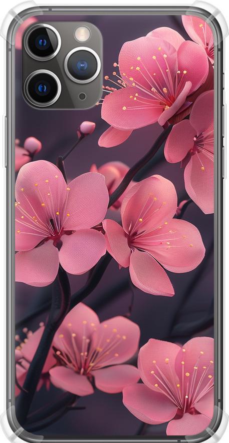 Чехол на iPhone 11 Pro Max Пурпурная сакура (6075sp-1723-42517)