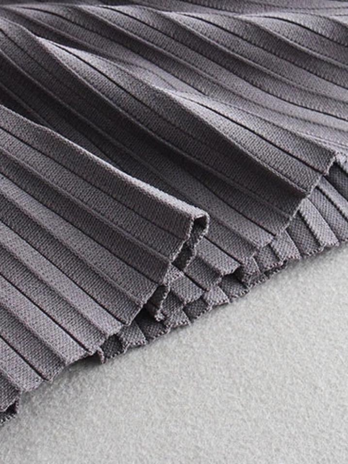 Юбка годе миди трикотажная Forza Viva MW-KS-1978V-2 р. 44 Серый (17852332) - фото 4