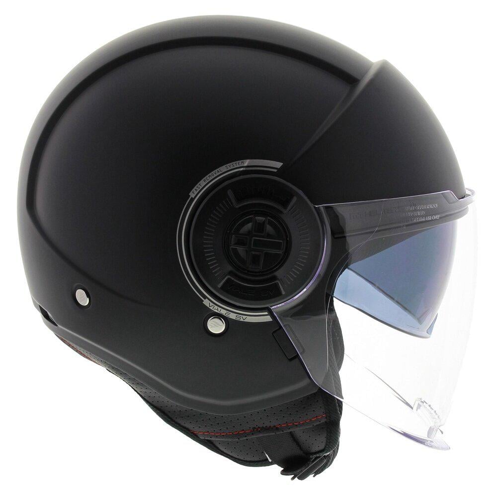 Мотошлем MT HELMETS VIALE SV Solid S Matt Black (23287) - фото 6