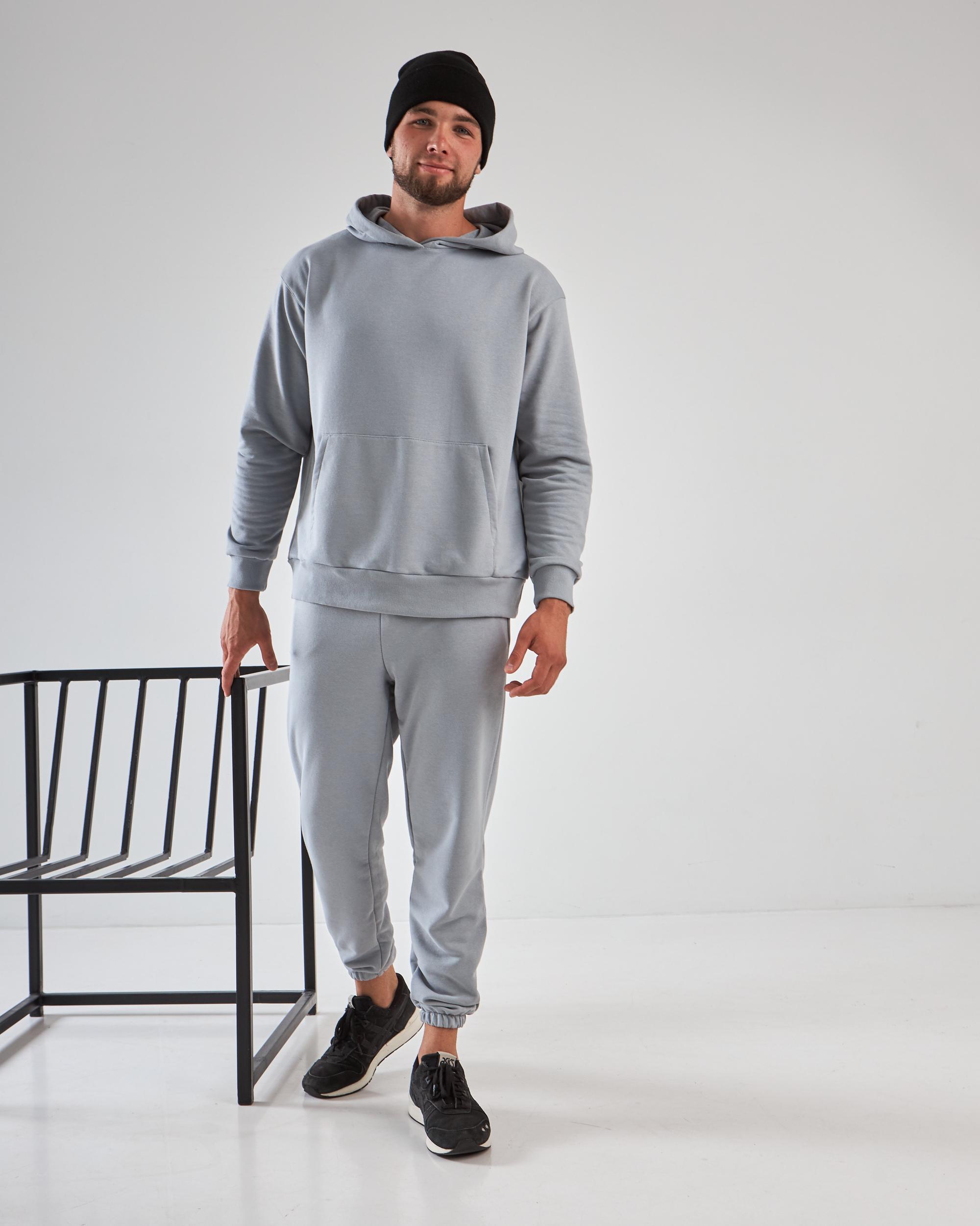 Костюм спортивный демосезонный р. 46 Светло-серый (13889096) - фото 2