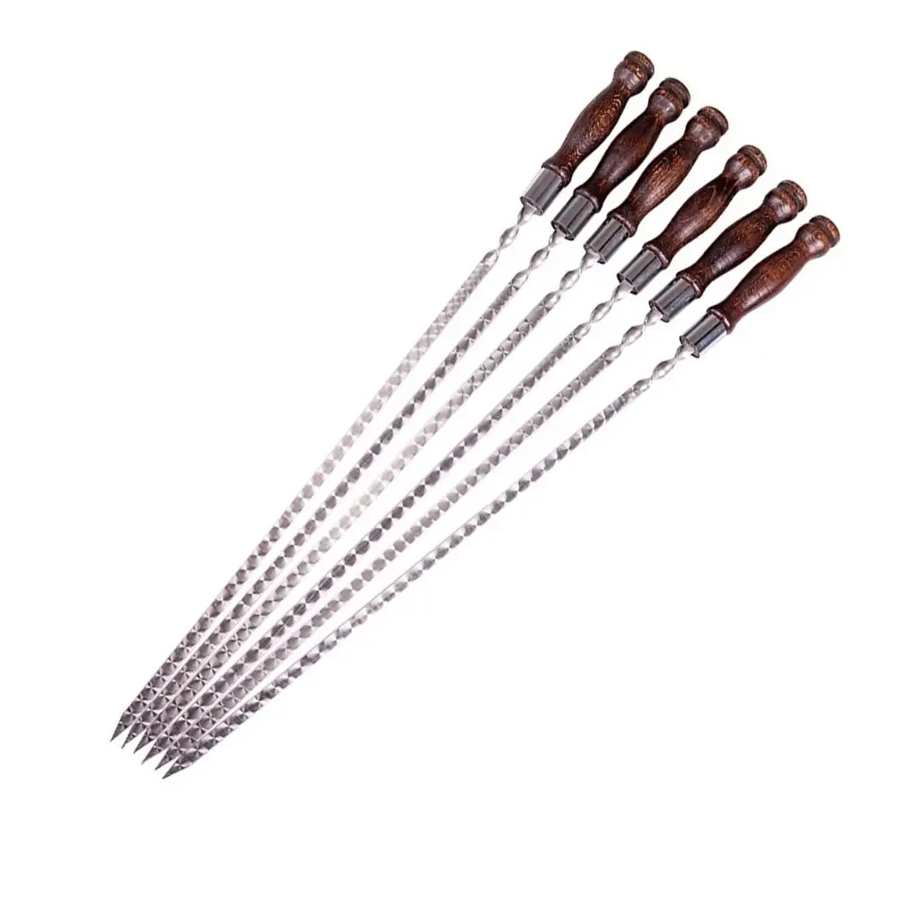 Шампуры с деревянной ручкой Кольцо SKK86 6 шт. 45 см (2628056034)