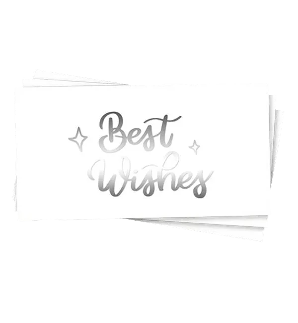 Конверт для денег Best wishes Серебряный (12966382)
