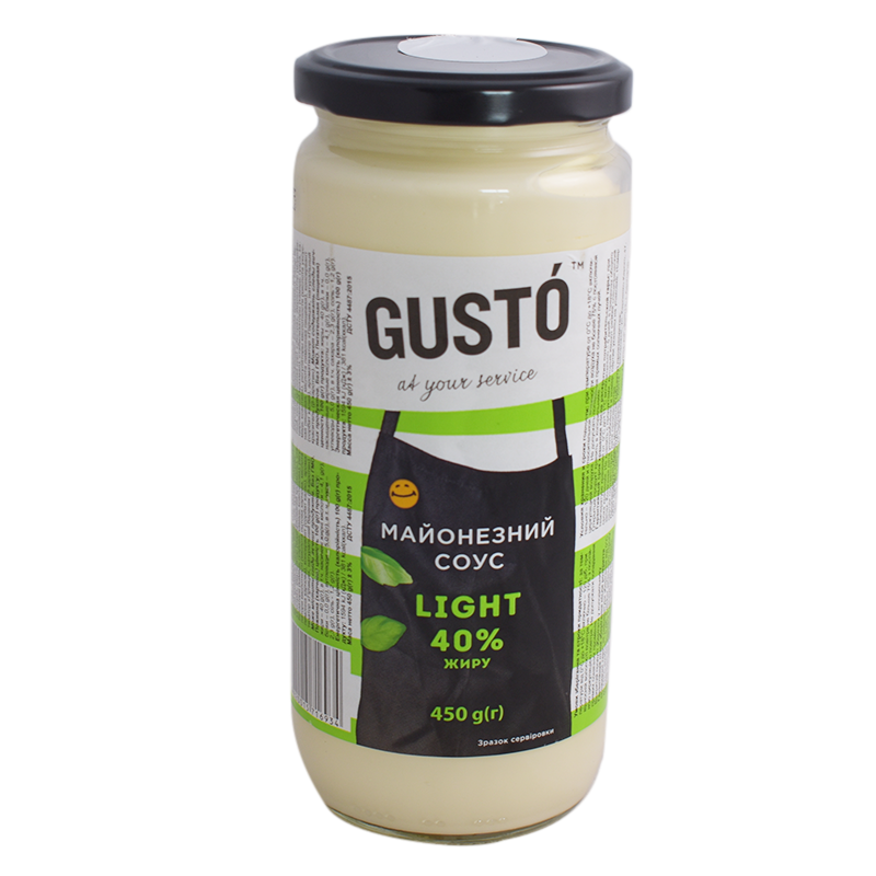 Майонезний соус Gusto Light 40% 450 г