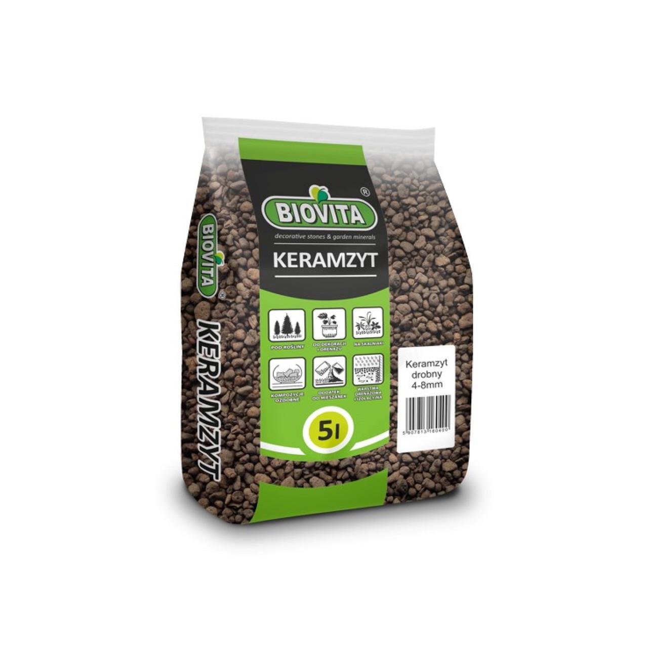 Керамзит Biovita мелкий 4-8 мм 5 л (A-026052)