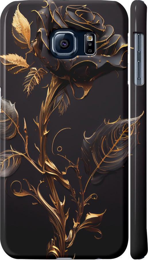 Чехол на Samsung Galaxy S6 G920 Роза 3 (5552m-80-42517) Чехол на Samsung Galaxy S6 G920 Роза 3 (5552m-80-42517)