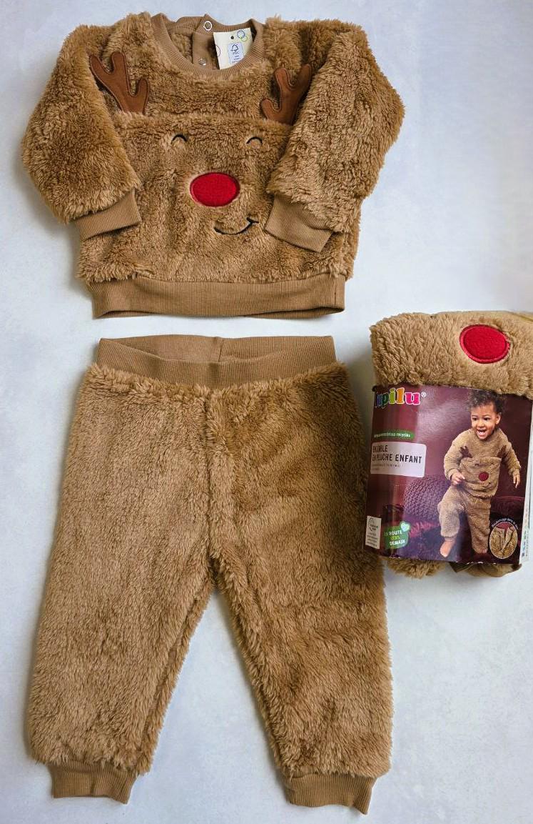 Костюм для хлопчиків Lupilu Тедді теплий 86-92 см (099793) - фото 2 Костюм для хлопчиків Lupilu Тедді теплий 86-92 см (099793) - фото 2