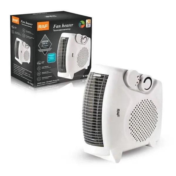 Тепловентилятор бытовой RAF 2000 Вт Белый (332496) Тепловентилятор бытовой RAF 2000 Вт Белый (332496)