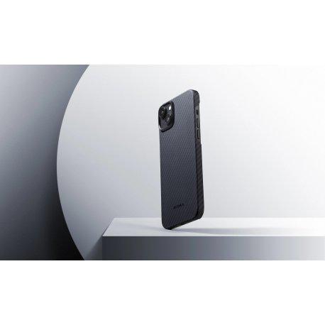 Чохол Pitaka MagEZ 4 Twill 1500D Case для iPhone 15 Plus Black/Grey (KI1501M) - фото 6