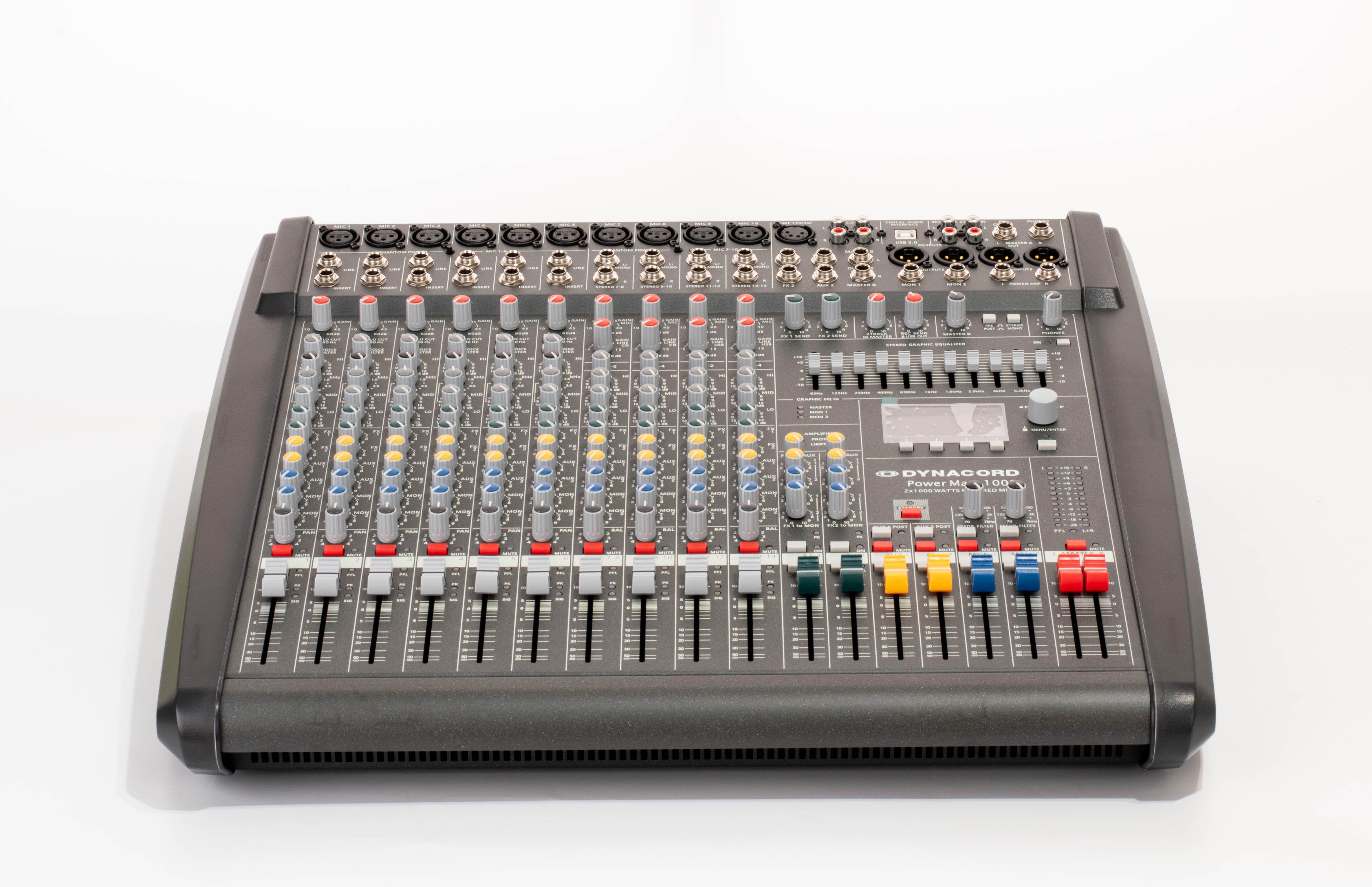 Мікшерний пульт активний DYNACORD POWERMATE 1000-3 із підсилювачем 2х1000 Вт (0022) - фото 2 Мікшерний пульт активний DYNACORD POWERMATE 1000-3 із підсилювачем 2х1000 Вт (0022) - фото 2