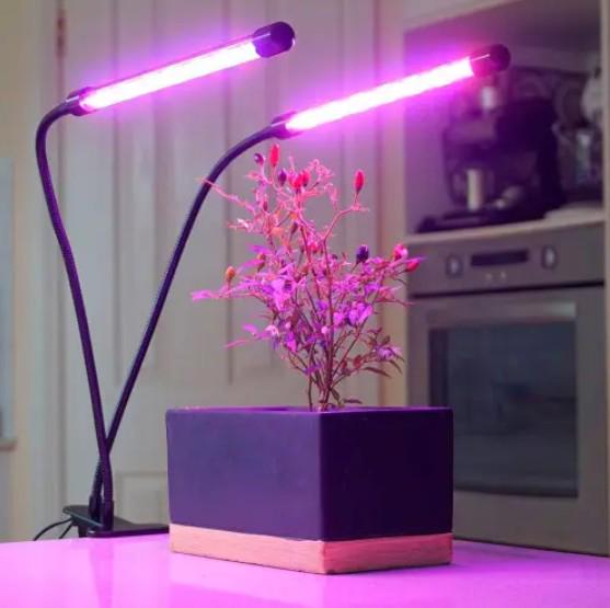 Фітолампа LED USB для росту рослин на 2 лампи (534) - фото 3