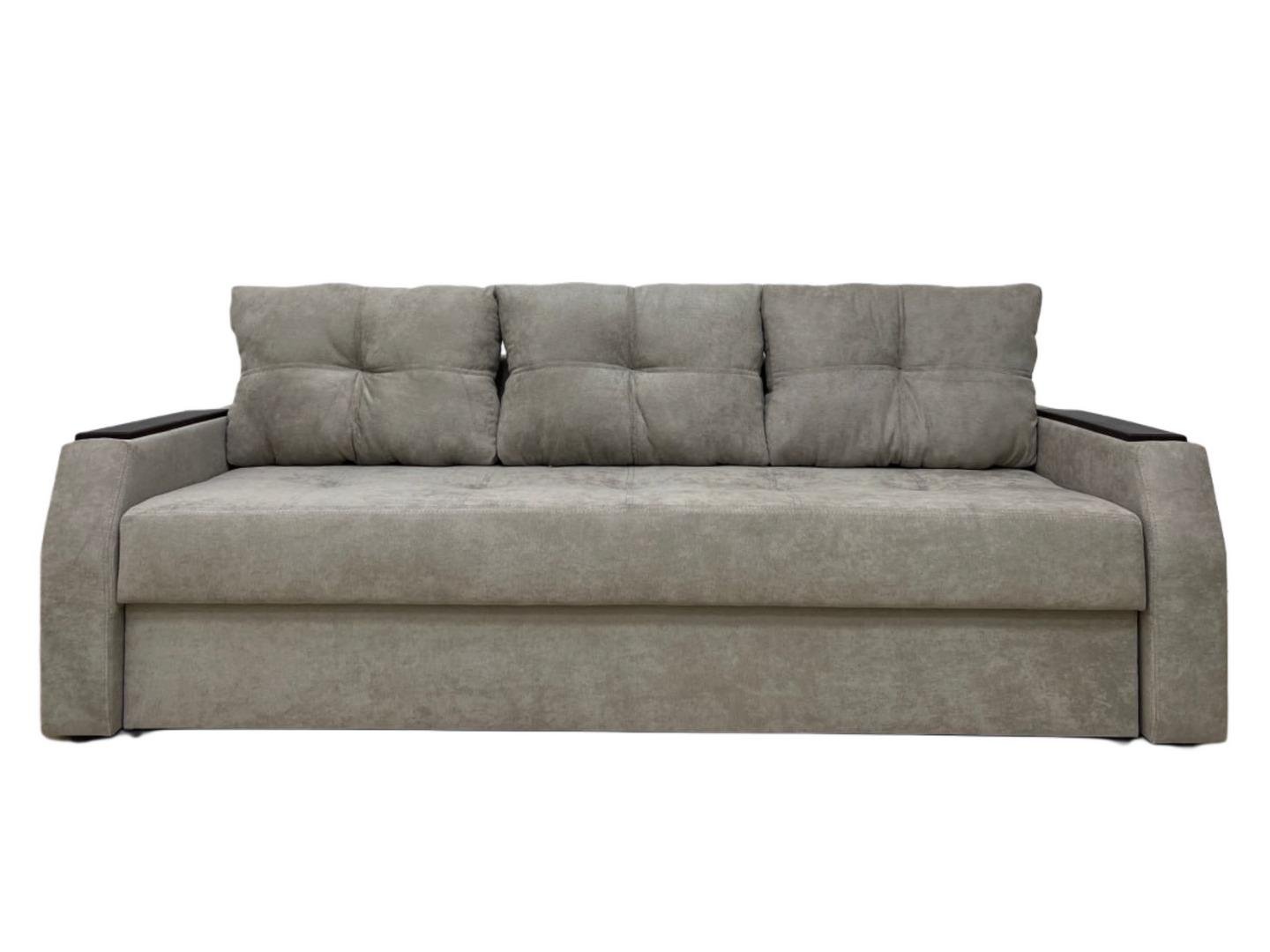 Диван Virkoni Браво еврокнижка Аляска 220x90x71 см 93 Светло-серый (44701-010010593)