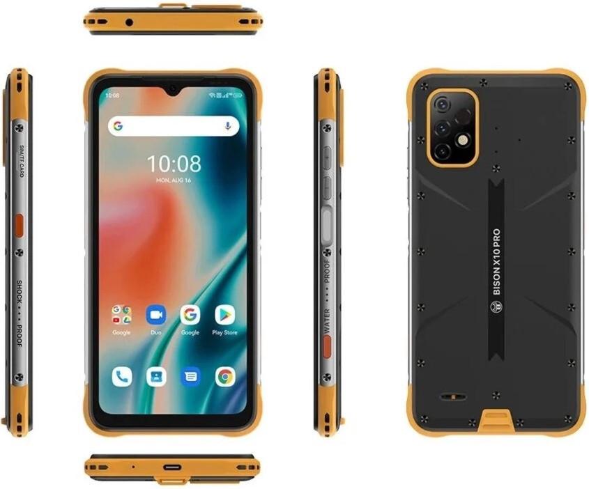 Смартфон Umidigi Bison X10 Pro 6/128 Гб Global Yellow - фото 2 Смартфон Umidigi Bison X10 Pro 6/128 Гб Global Yellow - фото 2