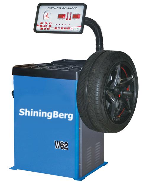 Стенд балансувальний ShiningBerg W62 напівавтомат до 65 кг 230В 10-24″