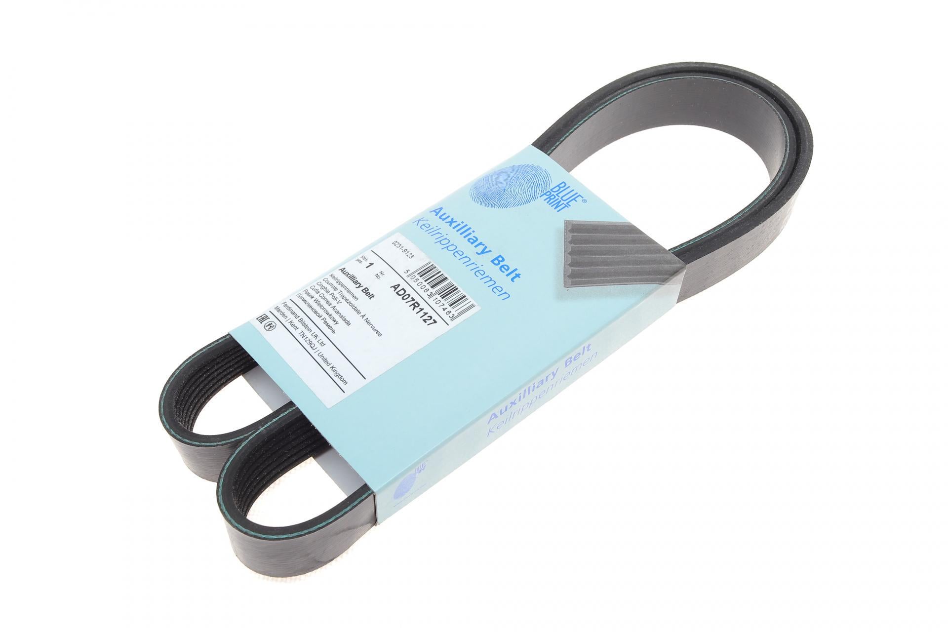 Ремень генератора BLUE PRINT Renault Megane/Grand Scenic 1.9dCi/1.6-2.0 02-/Nissan Juke 1.6 10- 7PK1127 (AD07R1127)