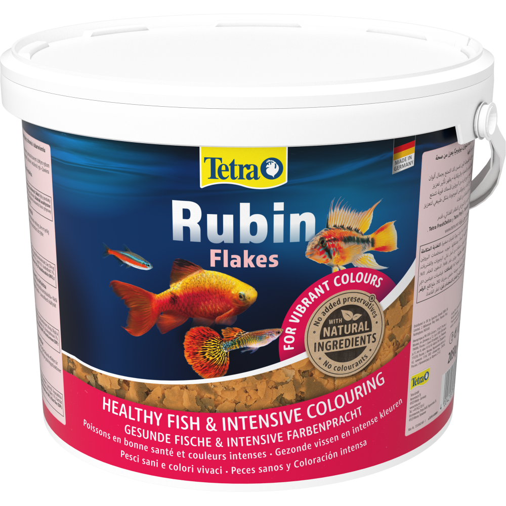 Корм Tetra Rubin Flakes для аквариумных рыбок для окраски хлопья 2,05 кг 10 л
