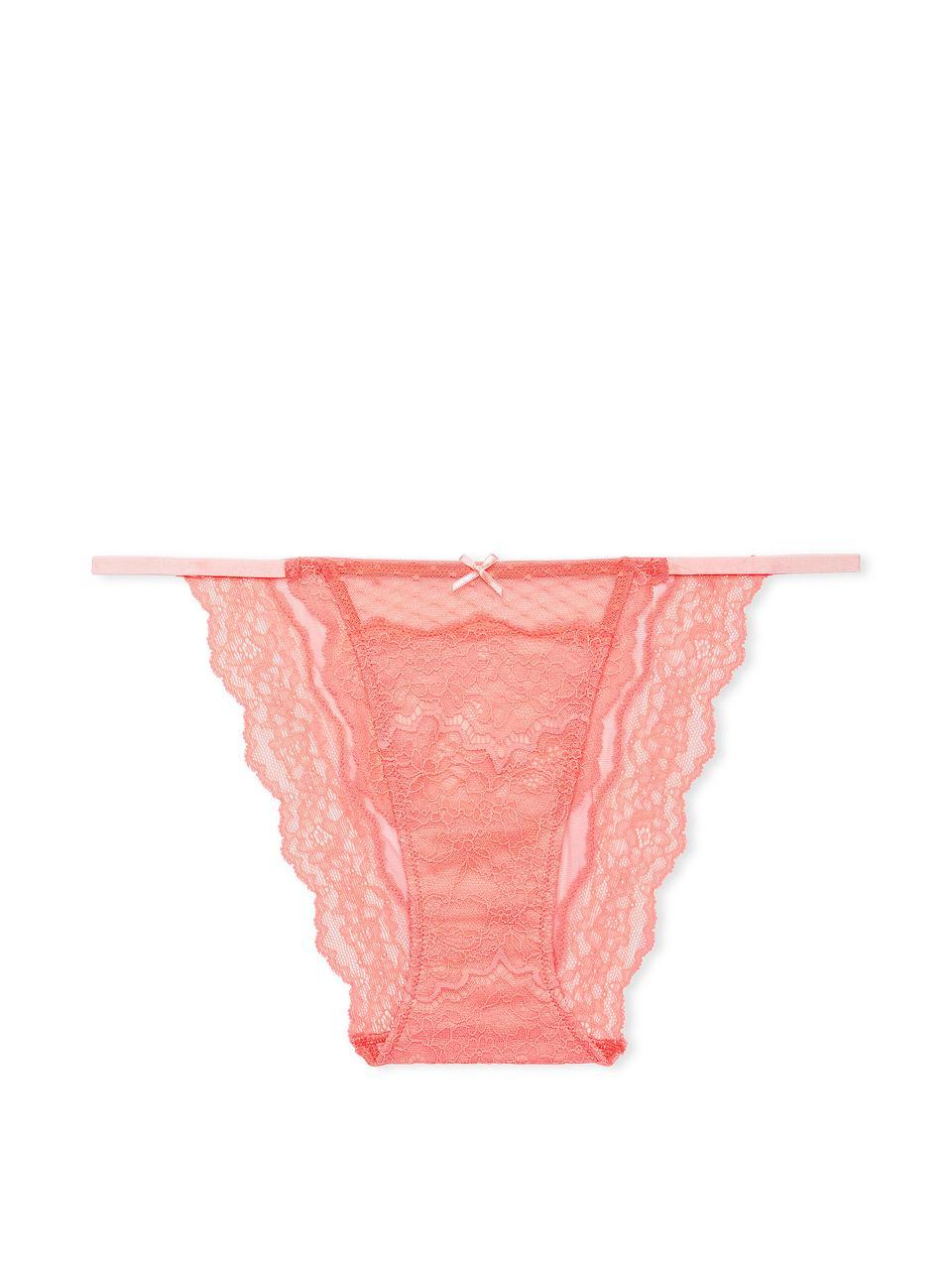 Трусики женские Victoria's Secret DREAM ANGELS Lace & Mesh String Bikini M Оранжевый (2225042115) - фото 4 Трусики женские Victoria's Secret DREAM ANGELS Lace & Mesh String Bikini M Оранжевый (2225042115) - фото 4