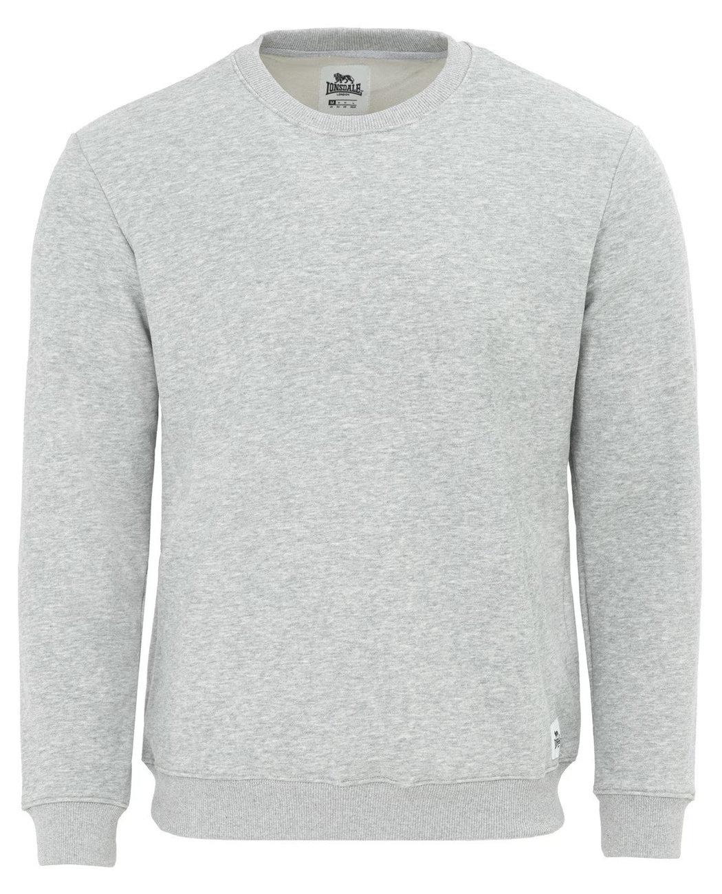Свитшот базовый Lonsdale 52220626 утепленный на флисе XL Светло-серый (2522206264706)