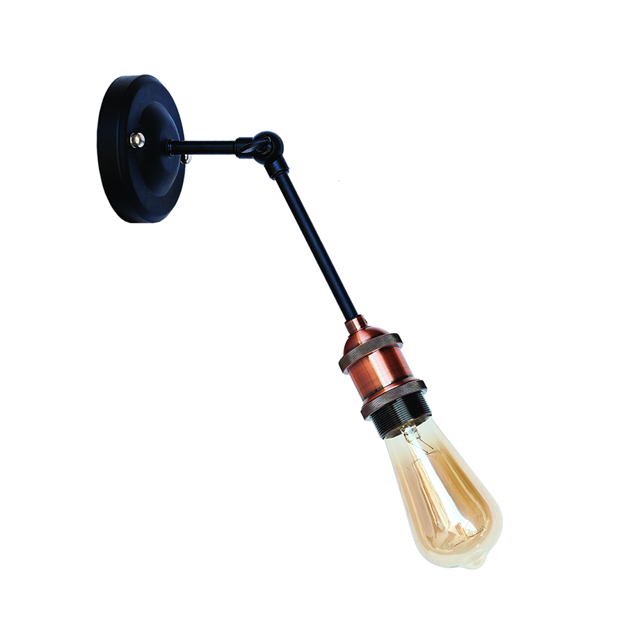 Бра Levistella Lofty индустриальное с патроном AMP12 Черный/Медный (1963530451)