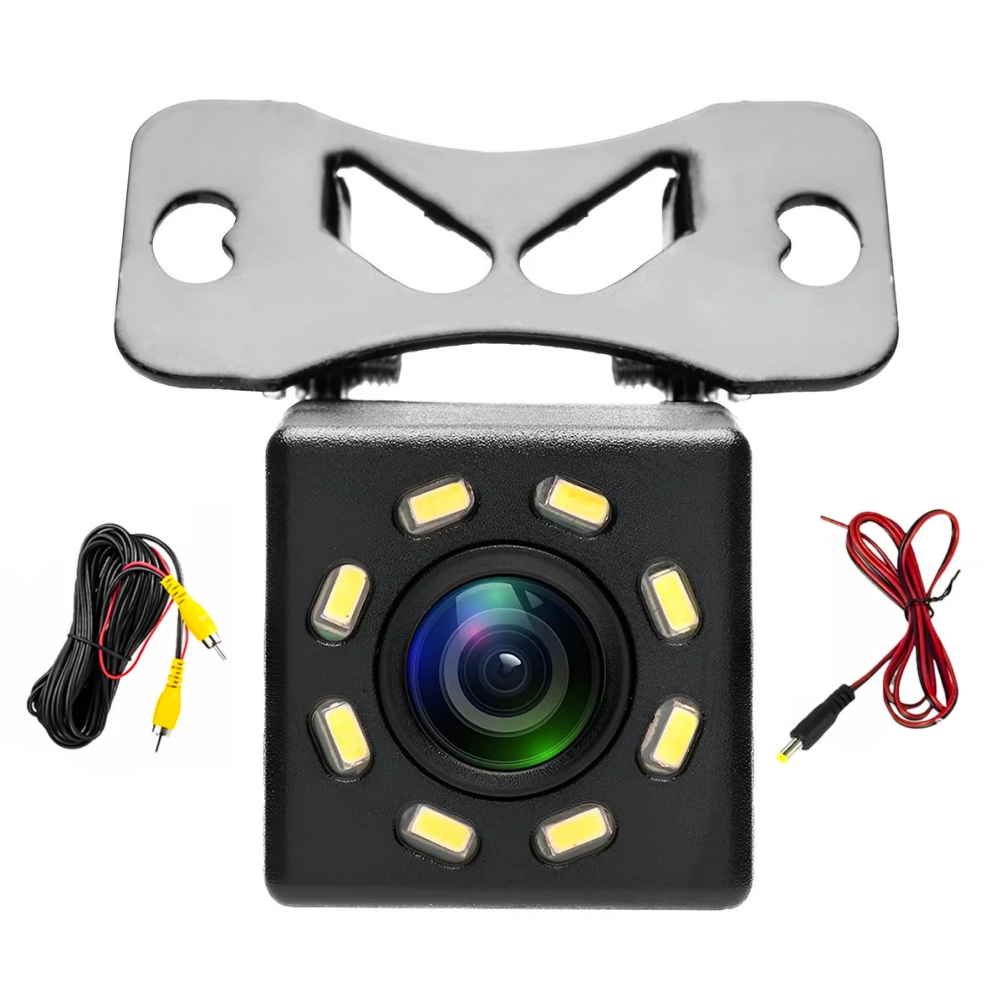 Камера заднего вида для автомобиля Andowl Q-DC1X1 Full HD 1080p с LED инфракрасной подсветкой ночного видения универсальная Черный (6473320a)