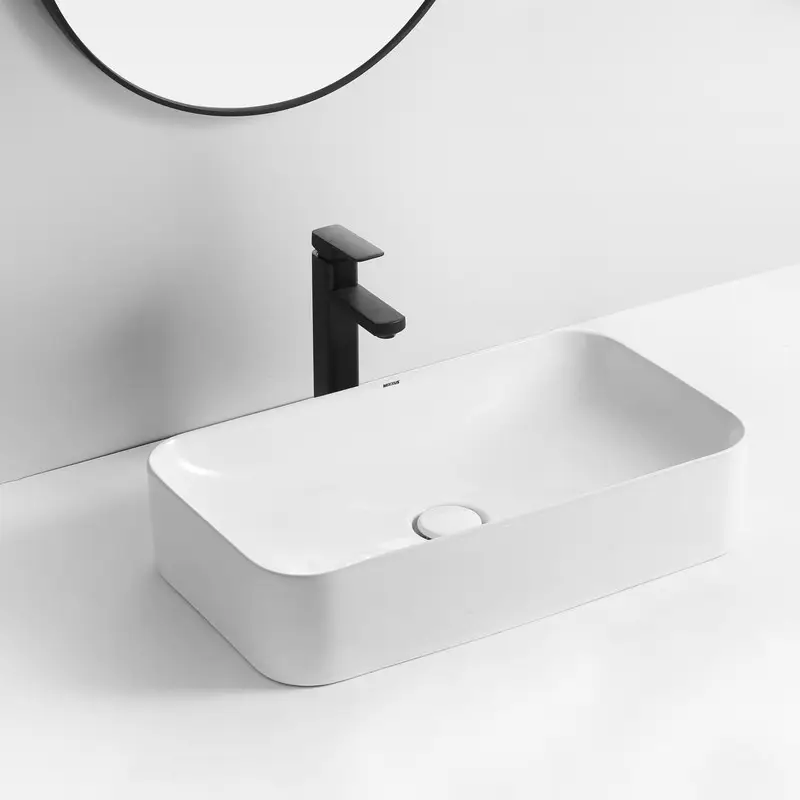 Раковина накладна MIXXUS Premium QUADRO-0106 600х355х130 мм Білий (MP6523)