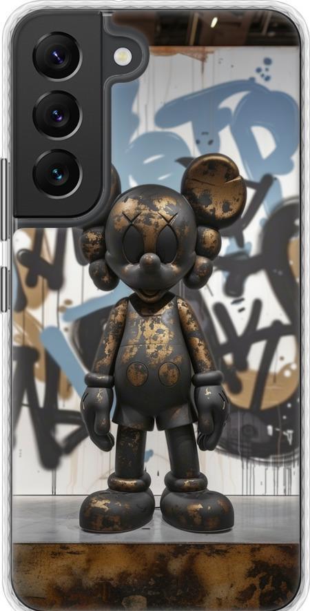 Чехол на Samsung Galaxy S22 Bronze kaws v2 (6098pc-2494-42517)